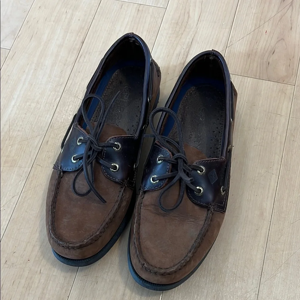 Sperry Brown Boat Shoes Moccasin Style 9.5